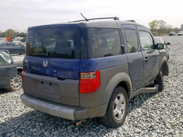 5J6YH28523L029357 - 2003 HONDA ELEMENT EX BLUE photo 4