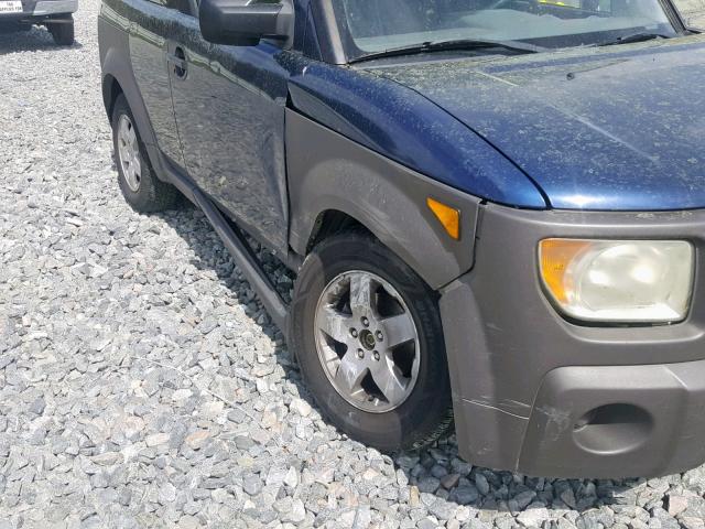 5J6YH28523L029357 - 2003 HONDA ELEMENT EX BLUE photo 9