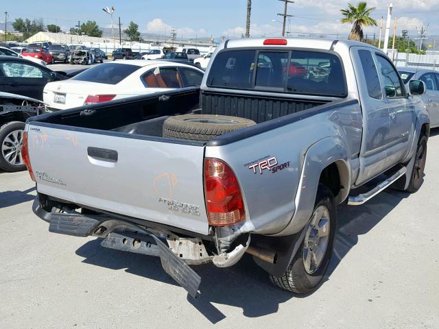 5TETU62N58Z483803 - 2008 TOYOTA TACOMA PRE SILVER photo 4