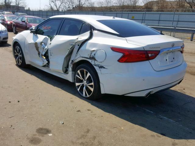 1N4AA6AP8HC425885 - 2017 NISSAN MAXIMA 3.5 WHITE photo 3