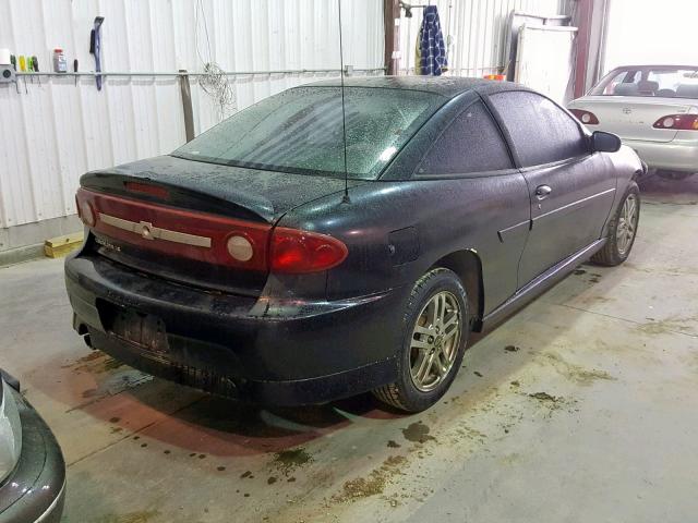 1G1JH12F437374491 - 2003 CHEVROLET CAVALIER L BLACK photo 4