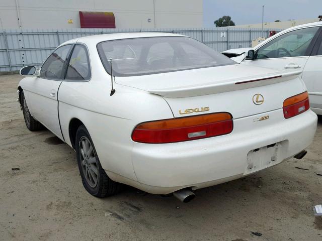 JT8UZ30C7P0033959 - 1993 LEXUS SC 400 WHITE photo 3