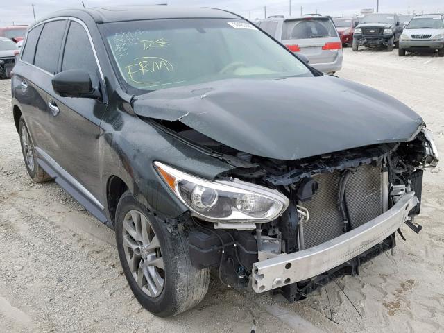 5N1AL0MN9DC301187 - 2013 INFINITI JX35 GREEN photo 1