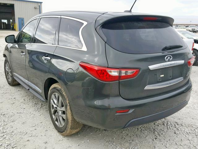 5N1AL0MN9DC301187 - 2013 INFINITI JX35 GREEN photo 3