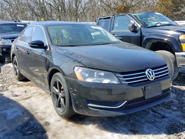 1VWBP7A39CC039188 - 2012 VOLKSWAGEN PASSAT SE BLACK photo 1