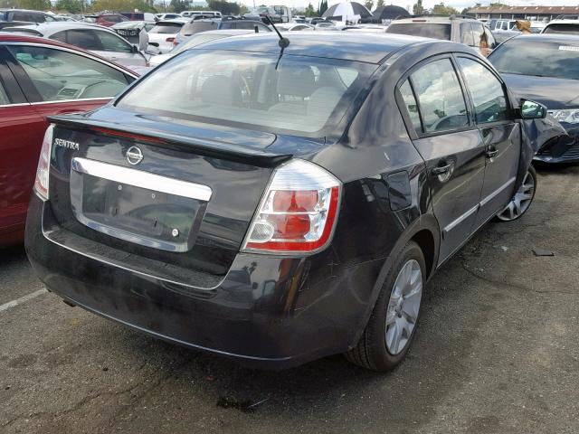 3N1AB6AP5CL760920 - 2012 NISSAN SENTRA 2.0 BLACK photo 4