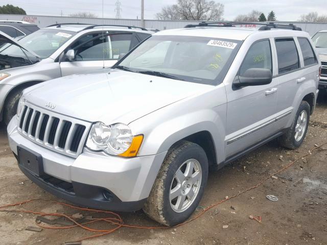 1J4PR4GK7AC161023 - 2010 JEEP GRAND CHER SILVER photo 2