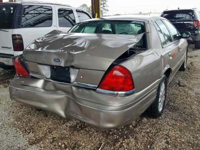 2FAFP74W74X185996 - 2004 FORD CROWN VICT TAN photo 4