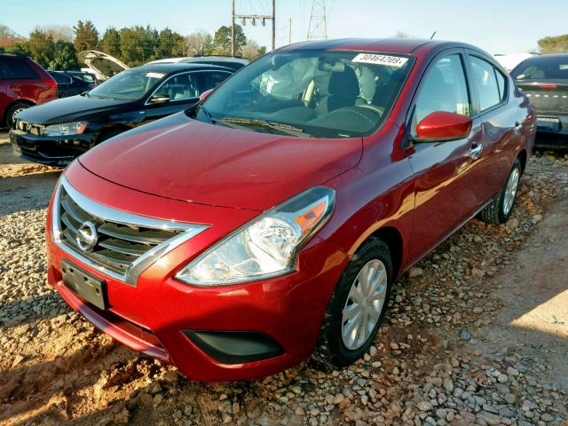 3N1CN7AP9GL897564 - 2016 NISSAN VERSA S RED photo 2