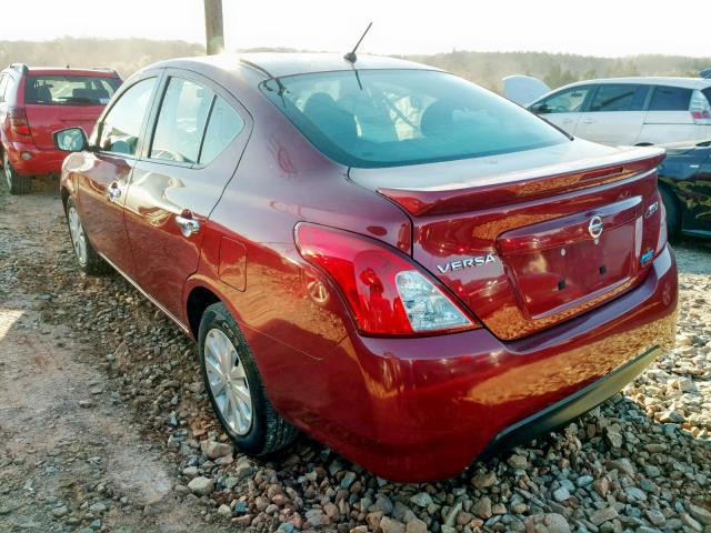 3N1CN7AP9GL897564 - 2016 NISSAN VERSA S RED photo 3