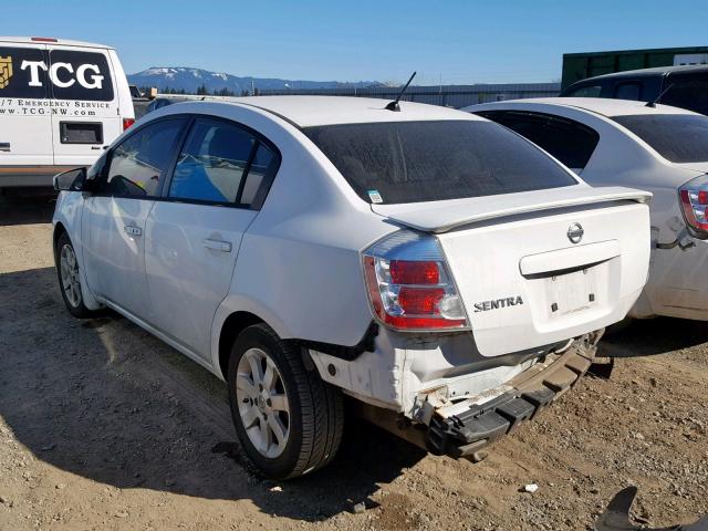 3N1AB61E98L673043 - 2008 NISSAN SENTRA 2.0 WHITE photo 3