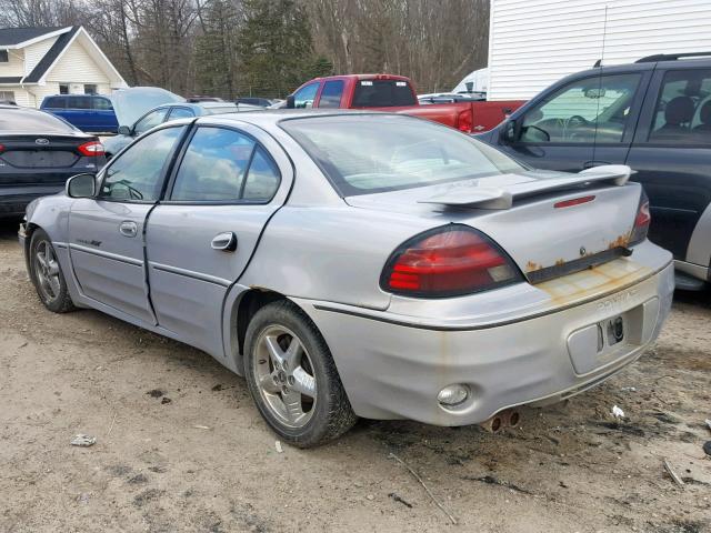 1G2NW52E3YM803632 - 2000 PONTIAC GRAND AM G GRAY photo 3