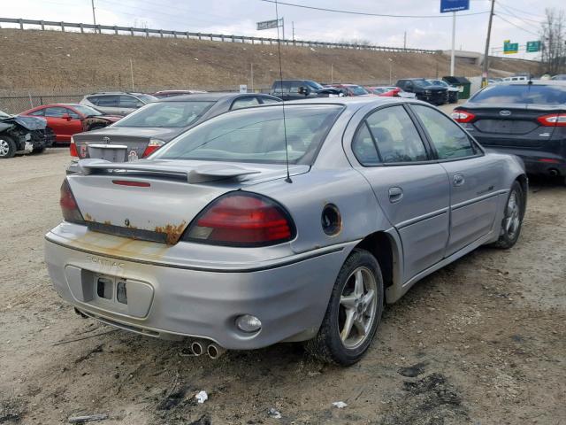 1G2NW52E3YM803632 - 2000 PONTIAC GRAND AM G GRAY photo 4