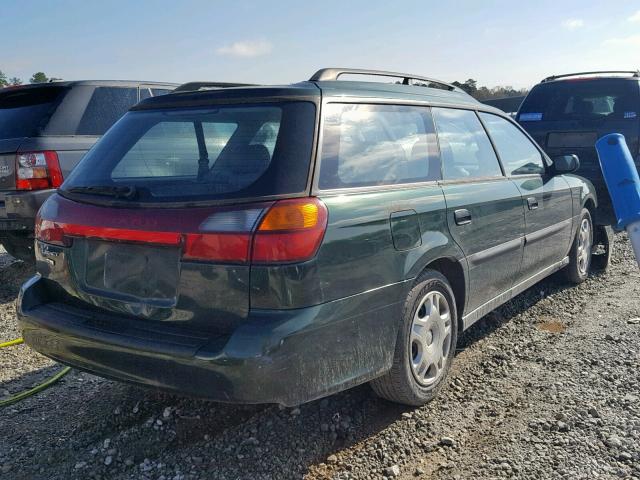 4S3BH635XY7301745 - 2000 SUBARU LEGACY L GREEN photo 4