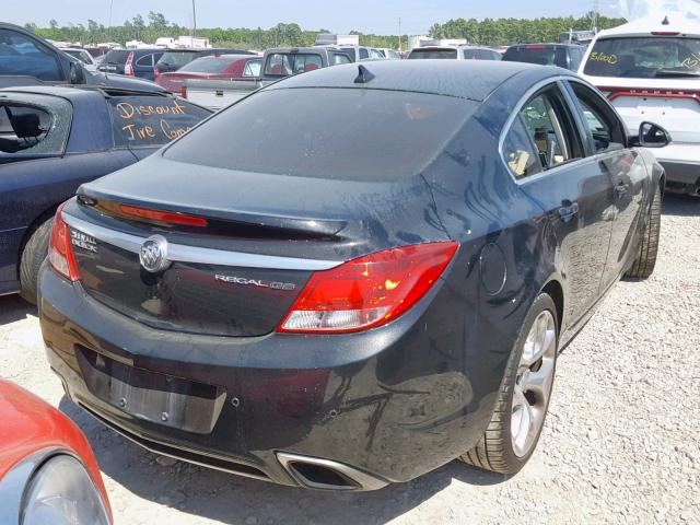 2G4GV5GV2D9183729 - 2013 BUICK REGAL GS BLACK photo 4