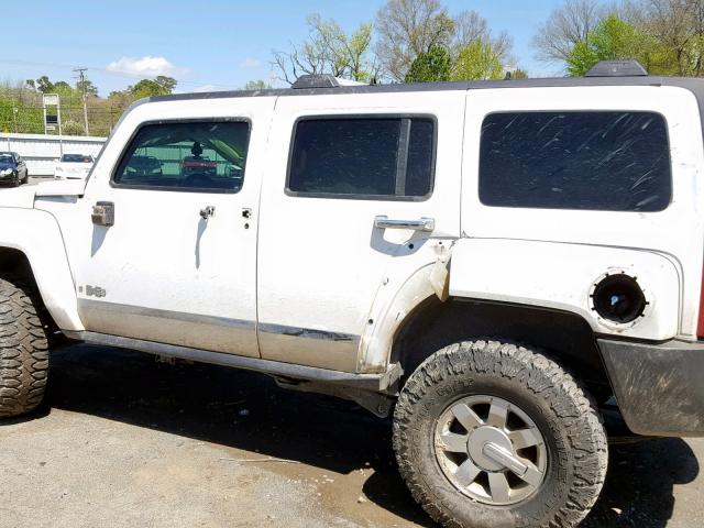 5GTDN136868182882 - 2006 HUMMER H3 WHITE photo 9