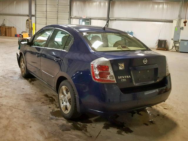 3N1AB61E88L656508 - 2008 NISSAN SENTRA 2.0 BLUE photo 3