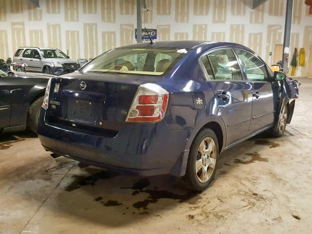 3N1AB61E88L656508 - 2008 NISSAN SENTRA 2.0 BLUE photo 4