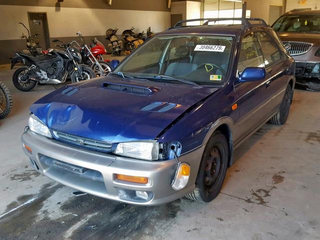 JF1GF48541H800149 - 2001 SUBARU IMPREZA OU BLUE photo 2