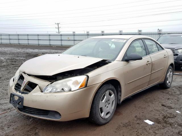 1G2ZF55B664283605 - 2006 PONTIAC G6 SE GOLD photo 2