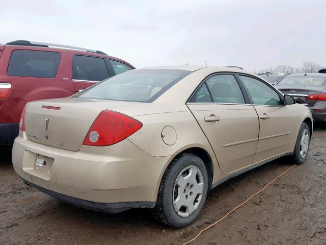 1G2ZF55B664283605 - 2006 PONTIAC G6 SE GOLD photo 4