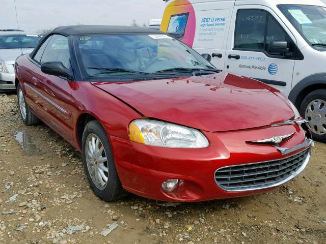 1C3EL55U81N624515 - 2001 CHRYSLER SEBRING LX RED photo 1