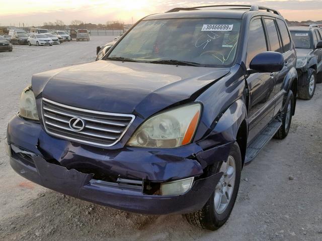 JTJBT20X160117939 - 2006 LEXUS GX 470 BLUE photo 2