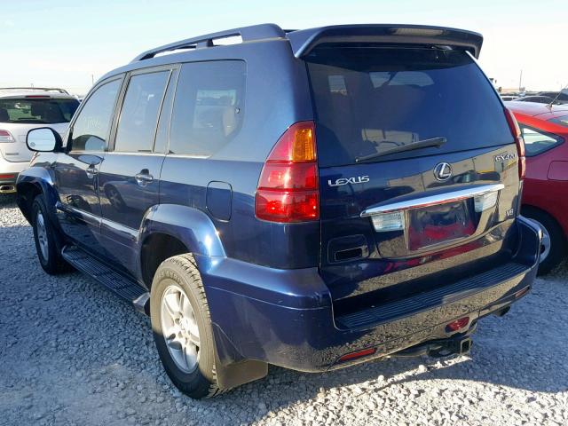 JTJBT20X160117939 - 2006 LEXUS GX 470 BLUE photo 3