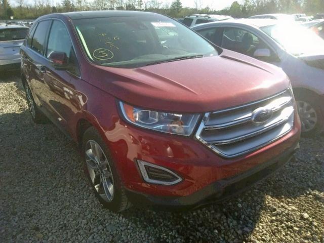 2FMPK4K84GBB78856 - 2016 FORD EDGE TITAN RED photo 1