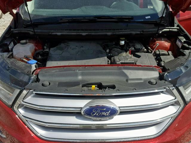 2FMPK4K84GBB78856 - 2016 FORD EDGE TITAN RED photo 7