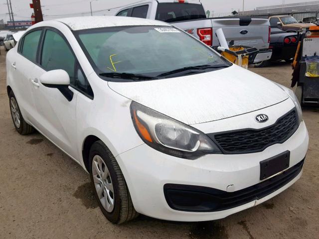 KNADM4A39F6521274 - 2015 KIA RIO LX WHITE photo 1