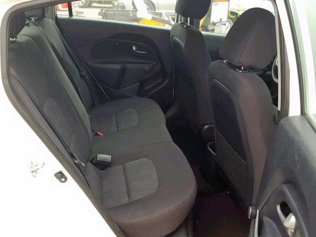 KNADM4A39F6521274 - 2015 KIA RIO LX WHITE photo 6