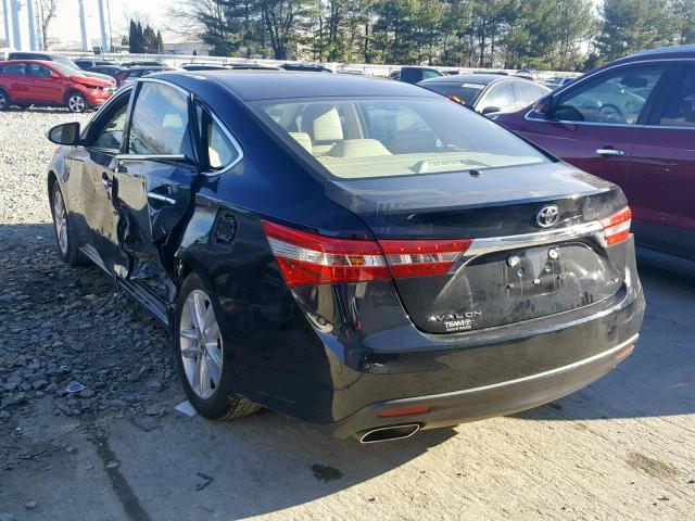 4T1BK1EB4EU084872 - 2014 TOYOTA AVALON BAS BLACK photo 3