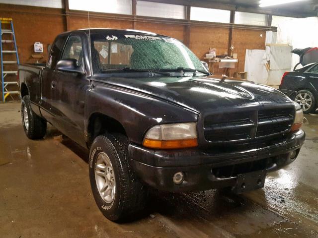 1D7HG42N63S314927 - 2003 DODGE DAKOTA SLT BLACK photo 1