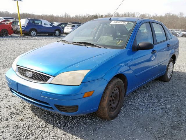 1FAFP34N77W309992 - 2007 FORD FOCUS ZX4 BLUE photo 2