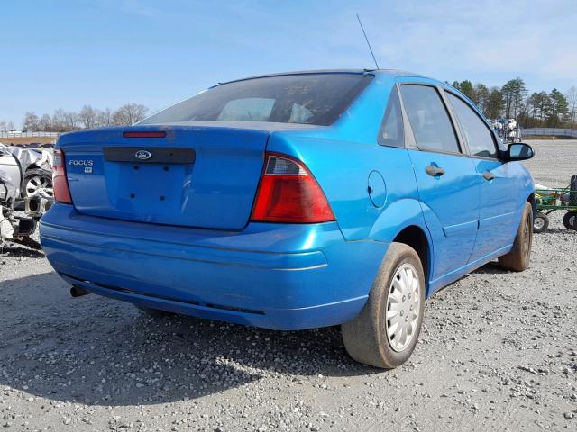 1FAFP34N77W309992 - 2007 FORD FOCUS ZX4 BLUE photo 4