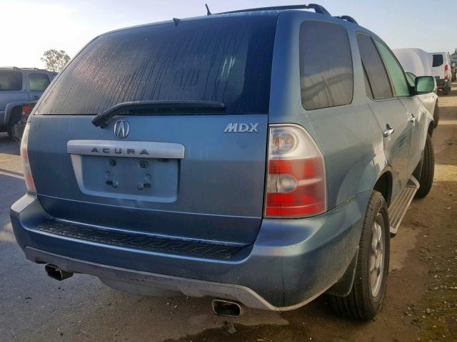 2HNYD18966H502588 - 2006 ACURA MDX TOURIN BLUE photo 4