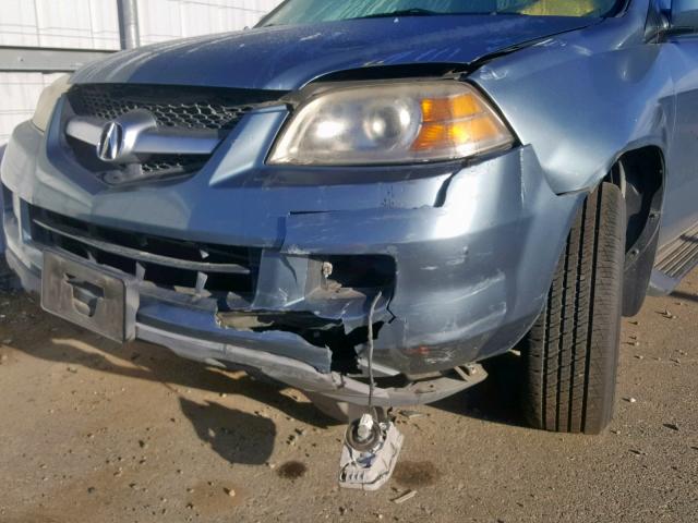 2HNYD18966H502588 - 2006 ACURA MDX TOURIN BLUE photo 9