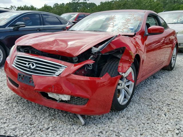 JNKCV64E68M114529 - 2008 INFINITI G37 BASE RED photo 2