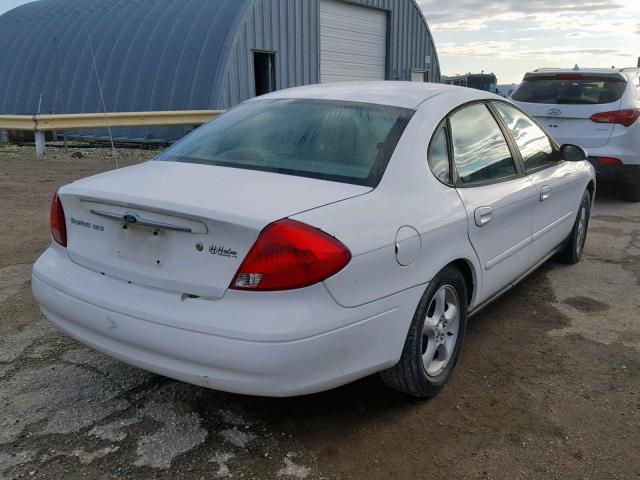 1FAFP55U51A286685 - 2001 FORD TAURUS SES WHITE photo 4