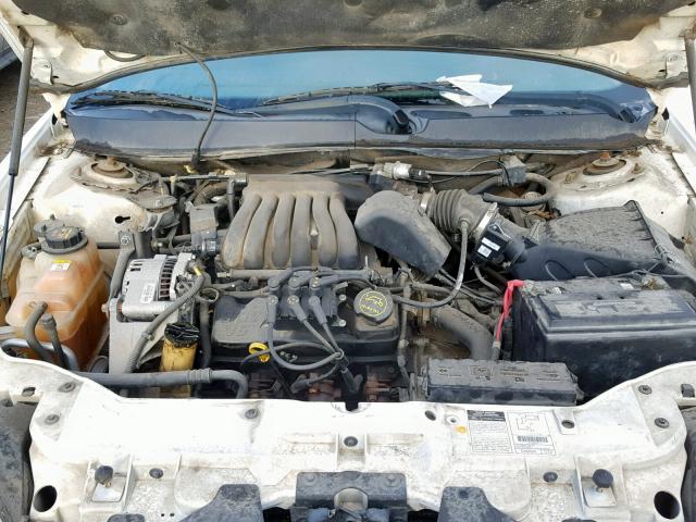 1FAFP55U51A286685 - 2001 FORD TAURUS SES WHITE photo 7