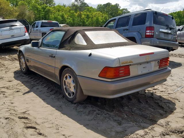 WDBFA76E3PF072142 - 1993 MERCEDES-BENZ SL SILVER photo 3