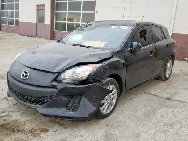 JM1BL1L79C1549032 - 2012 MAZDA 3 I BLACK photo 2