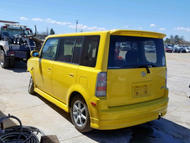 JTLKT334X54015173 - 2005 TOYOTA SCION XB 黄色 照片 3