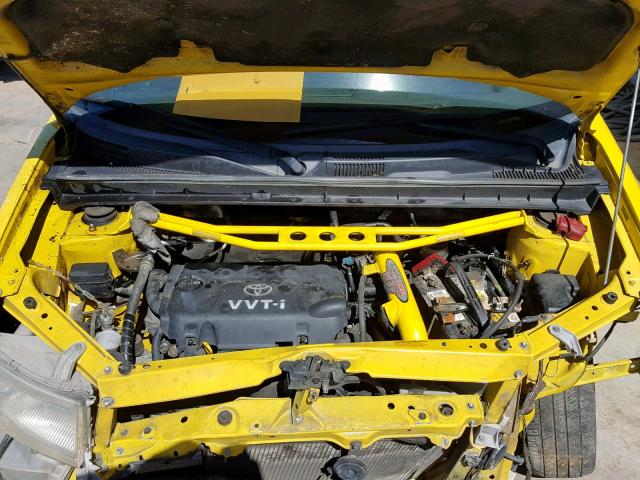 JTLKT334X54015173 - 2005 TOYOTA SCION XB 黄色 照片 7