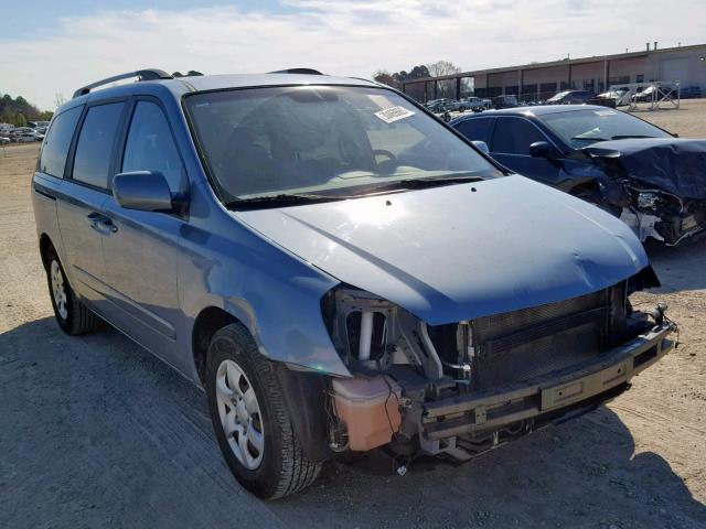 KNDMG4C38A6359105 - 2010 KIA SEDONA LX BLUE photo 1