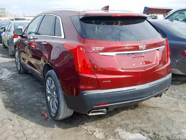 1GYKNDRS0HZ308308 - 2017 CADILLAC XT5 LUXURY RED photo 3