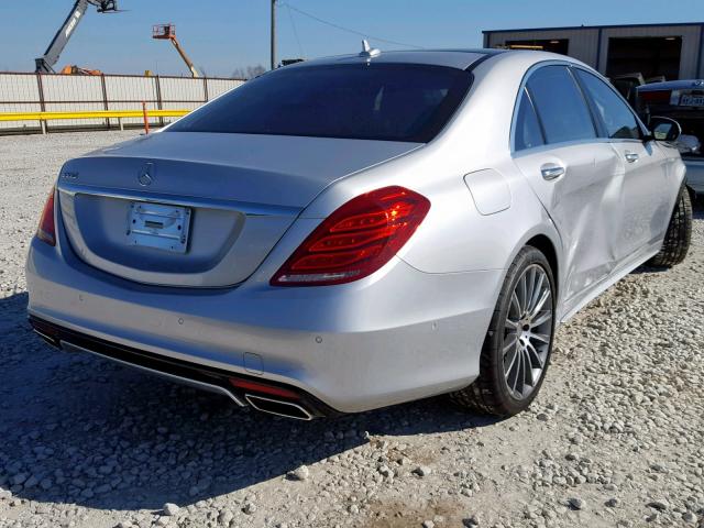 WDDUG8CB2FA081391 - 2015 MERCEDES-BENZ S 550 SILVER photo 4