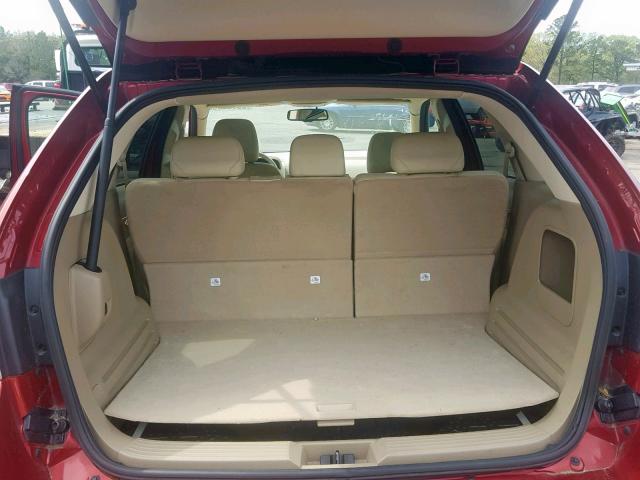 2LMDU68C87BJ04221 - 2007 LINCOLN MKX RED photo 9