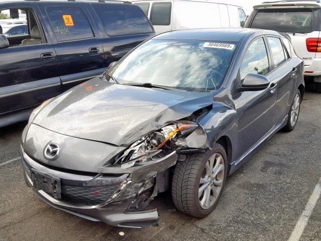 JM1BL1K69B1496890 - 2011 MAZDA 3 S GRAY photo 2